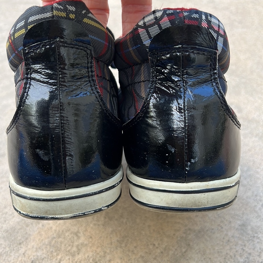💚Coach Finch Plaid High Top Sneakers women's Size 7 - Picture 7 of 12